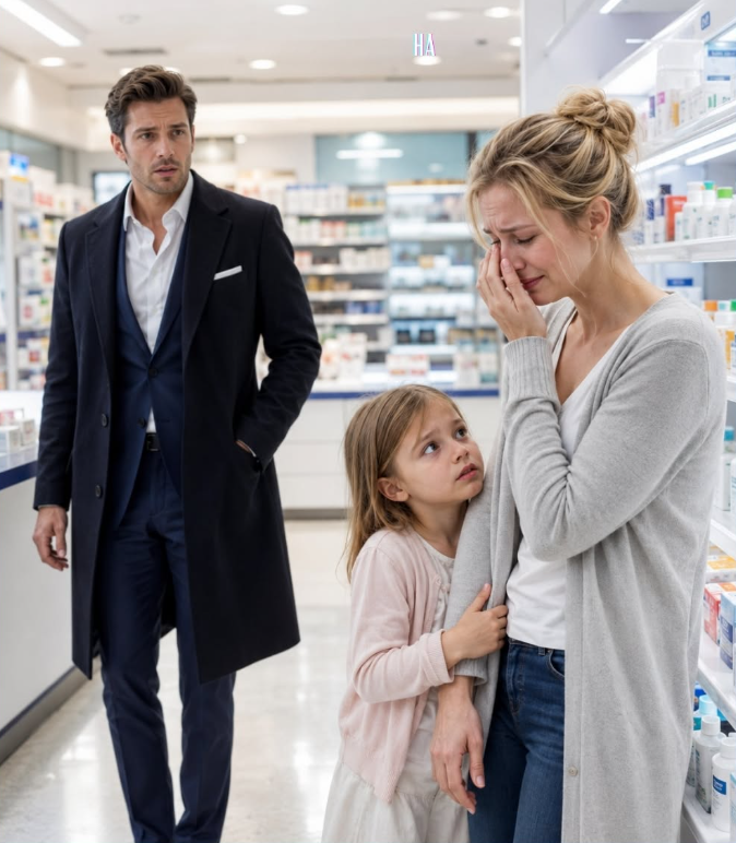 the billionaire saw his ex-wife crying in a CVS—then a little girl whispered, “mommy, don’t cry, i can stop being sick”