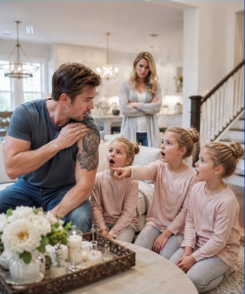 The Triplets Told a Single Dad Their Mother Had His Hidden Tattoo and He Realized His Whole Life Had Been a Lie