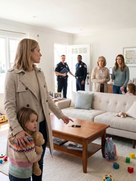 I came home one day early from a canceled work trip and found two police officers standing in my living room with my 5-year-old daughter Charlotte curled up on the couch