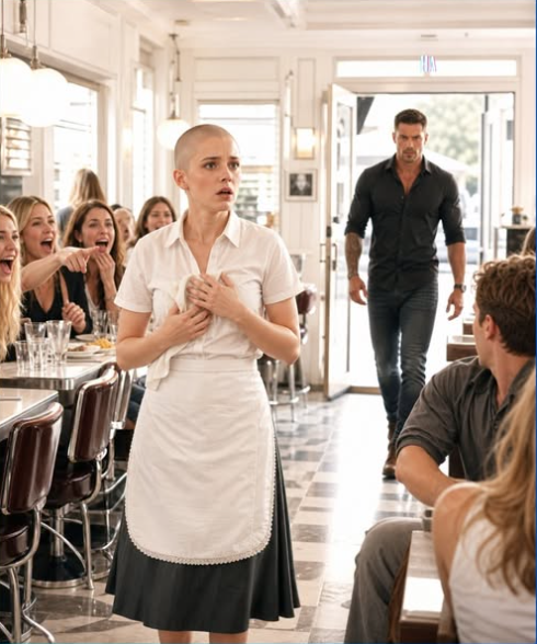 they shaved the waitress’s head for laughs, and then her husband walked through the door The first thing Anna Whitaker heard after the champagne spilled was laughter.