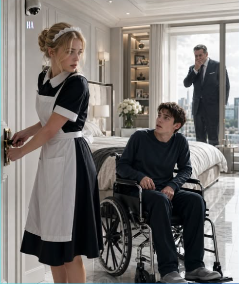 The Maid Locked the Door on the Mafia Boss’s Paralyzed Son and What He Saw on the Hidden Camera Made Him Tear His Own Empire Apart
