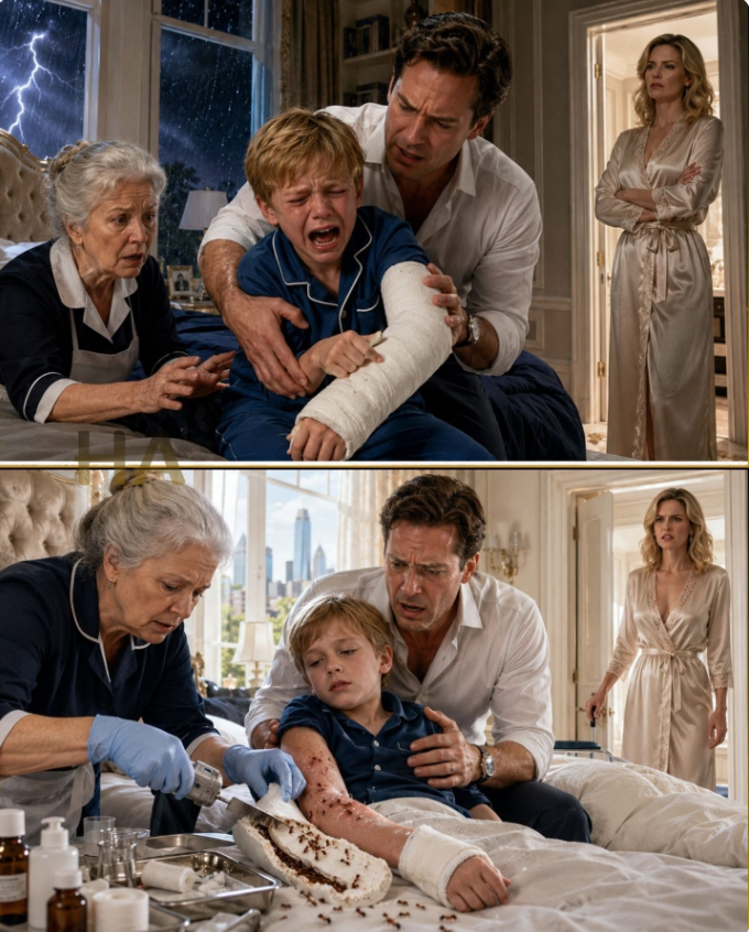 Little Boy Begging His Billionaire Father to CUT OFF HIS ARM.... But the Nanny Broke the Cast - Then Found the Stepmother’s Perfect Crime