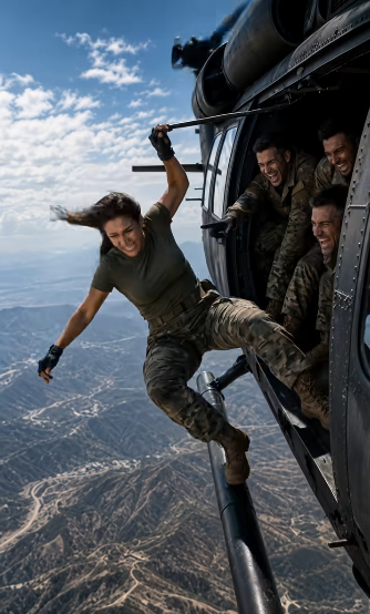 Fellow service members pushed the new recruit out of a helicopter—supposedly to mock her and teach her a lesson—never imagining what would soon happen to them