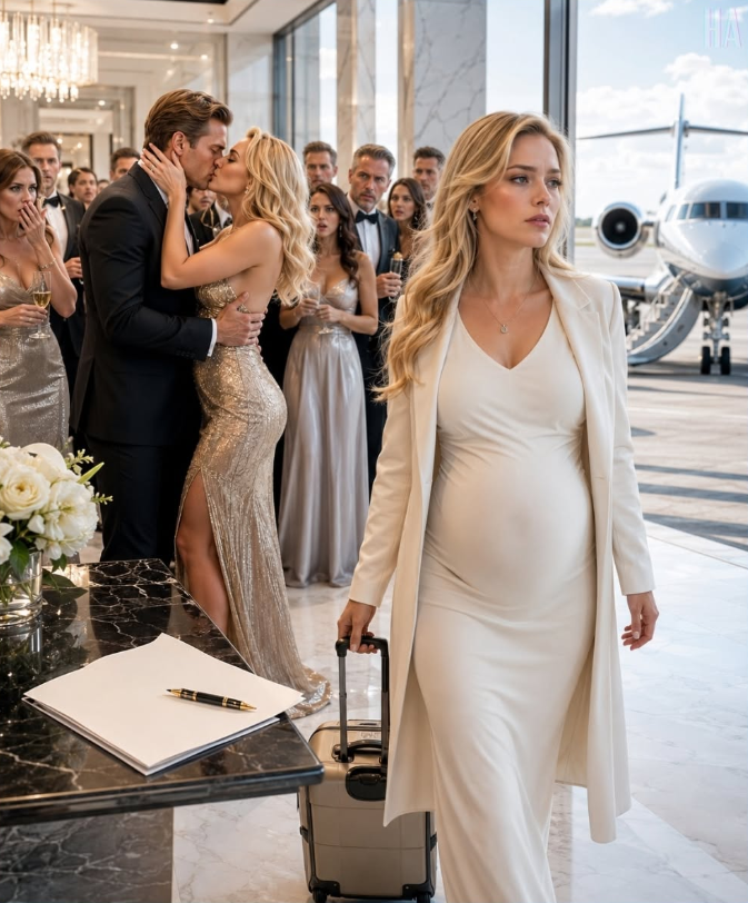 He Kissed His Mistress in Front of Everyone—So His Pregnant Wife Left Divorce Papers on His Desk and Vanished on a Private Jet