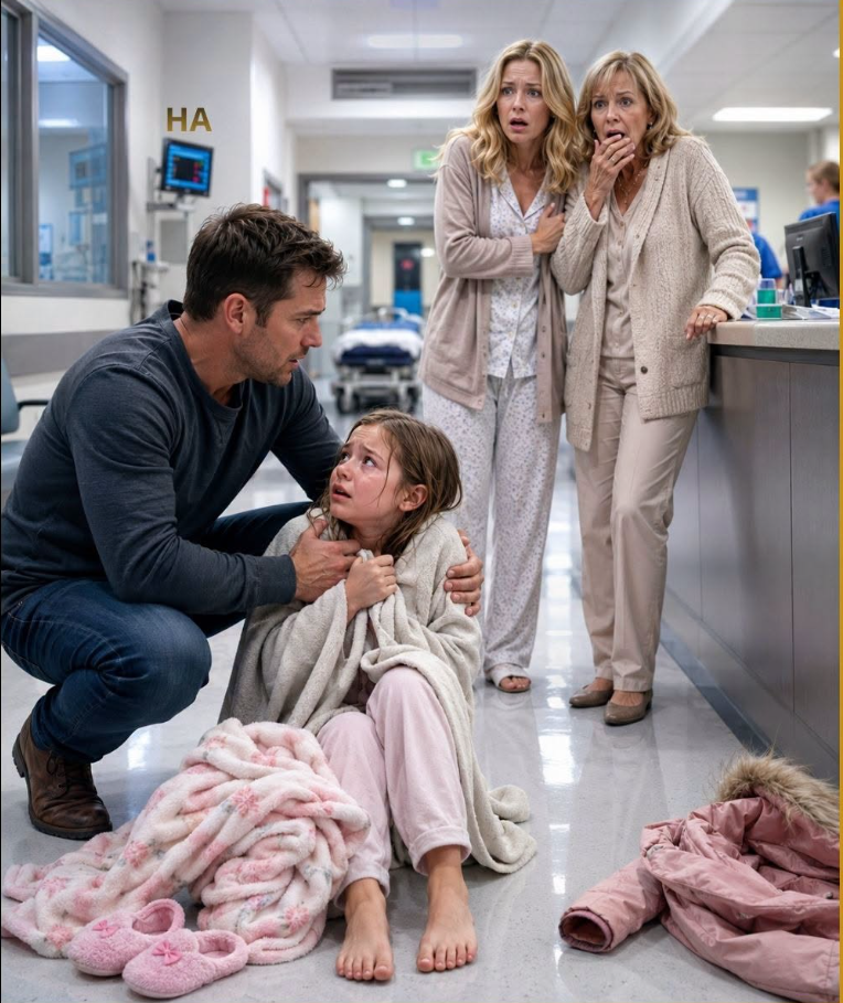 I Came Home Early and Found My Eight-Year-Old Shivering Outside Her Bedroom, but the Name She Whispered at the ER Made My Wife and Mother-in-Law Turn White Before Anyone Saw the Video
