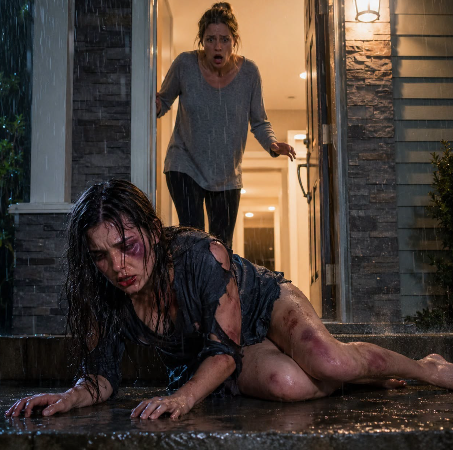 At two in the morning, my sister pounded on my door, drenched in rain, one rib broken, terror shaking through every breath.