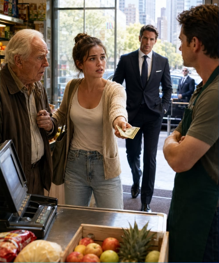 She Spent Her Last Twelve Dollars Defending a Humiliated Old Man, and the Billionaire Who Arrived Too Late Never Forgot Her Face