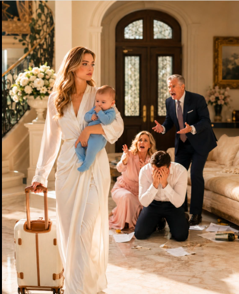 "At exactly 4:30 in the morning, my husband looked at me while I held our two-month-old son and said one cold word: “Divorce.” He smiled as I walked out with one suitcase, convinced he had won—never realizing I had quietly spent months collecting the evidence that could destroy his family's flawless reputation in court.