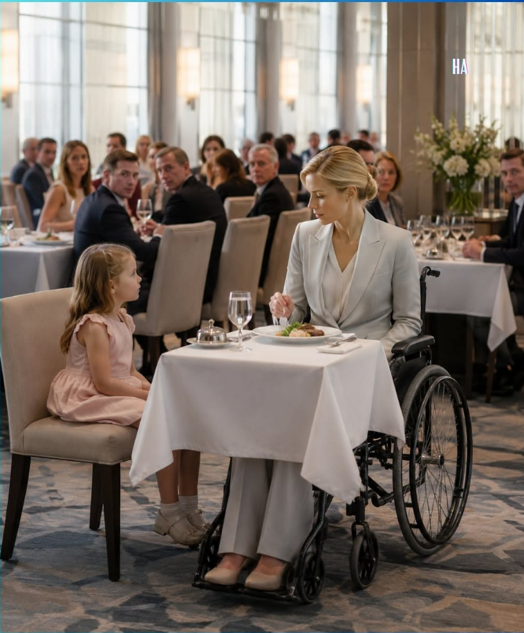 Everyone Watched the Wheelchair-Bound CEO Eat Alone Until a Little Girl Sat Beside Her and Asked Why No One Loved Her