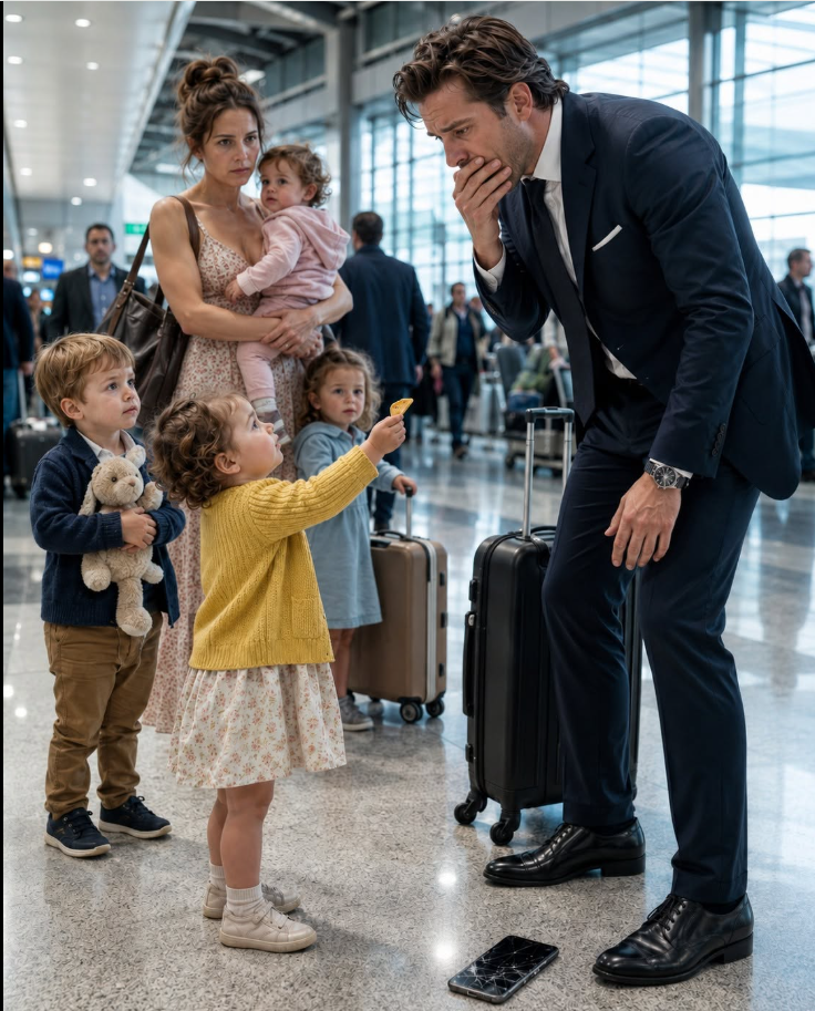1.He Told Her to Raise the Baby Alone — 18 Months Later, He Saw Three Little Faces at the Airport and Couldn’t Breathe