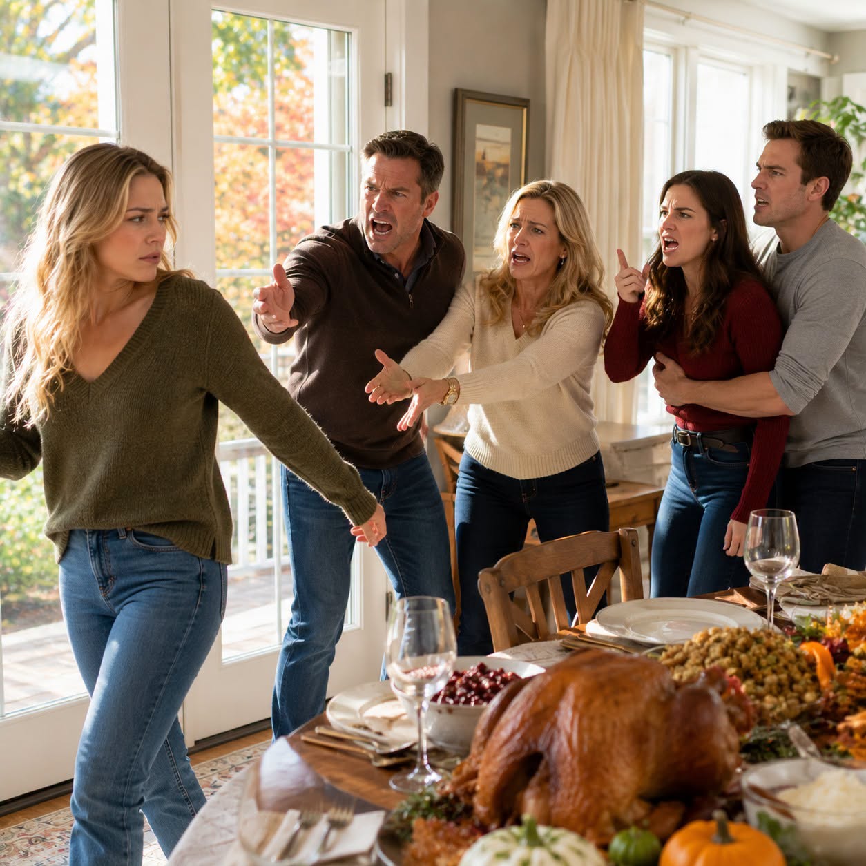 My parents cut me from Thanksgiving because my sister thought I would make her look bad in front of her boyfriend, but the next day, they showed up furious after he said something they never expected...