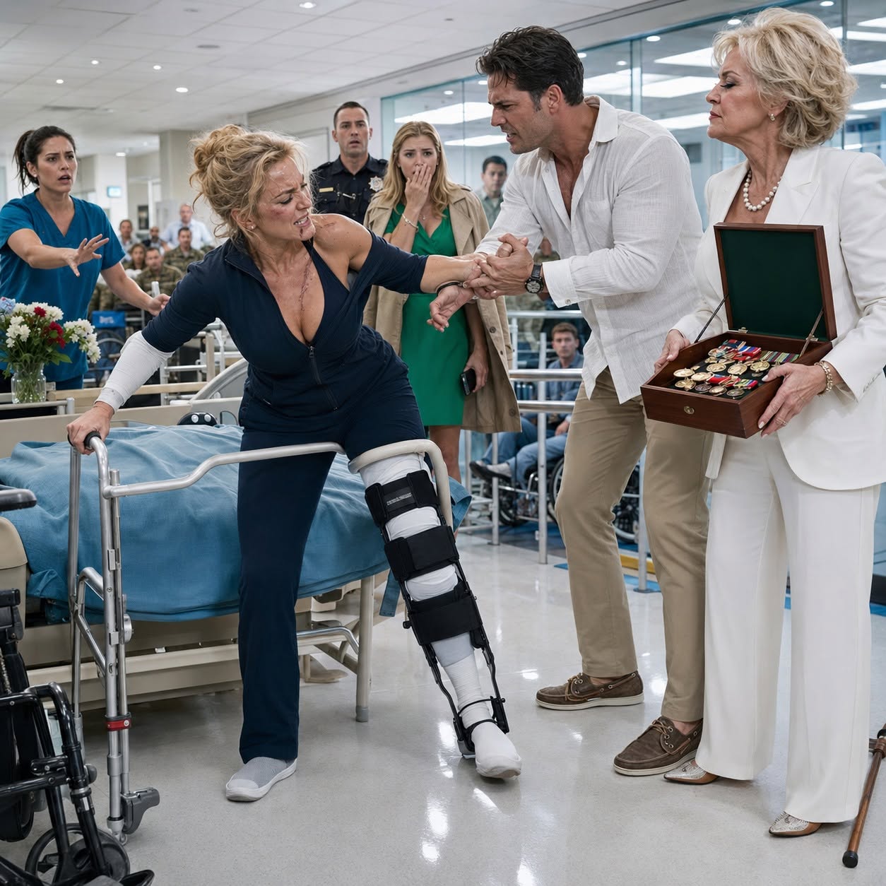 I was learning how to walk again at Walter Reed when my mother-in-law told me to sell my Army medals for her daughter’s wedding, but the one dollar I sent back exposed a betrayal my husband had been hiding for weeks...