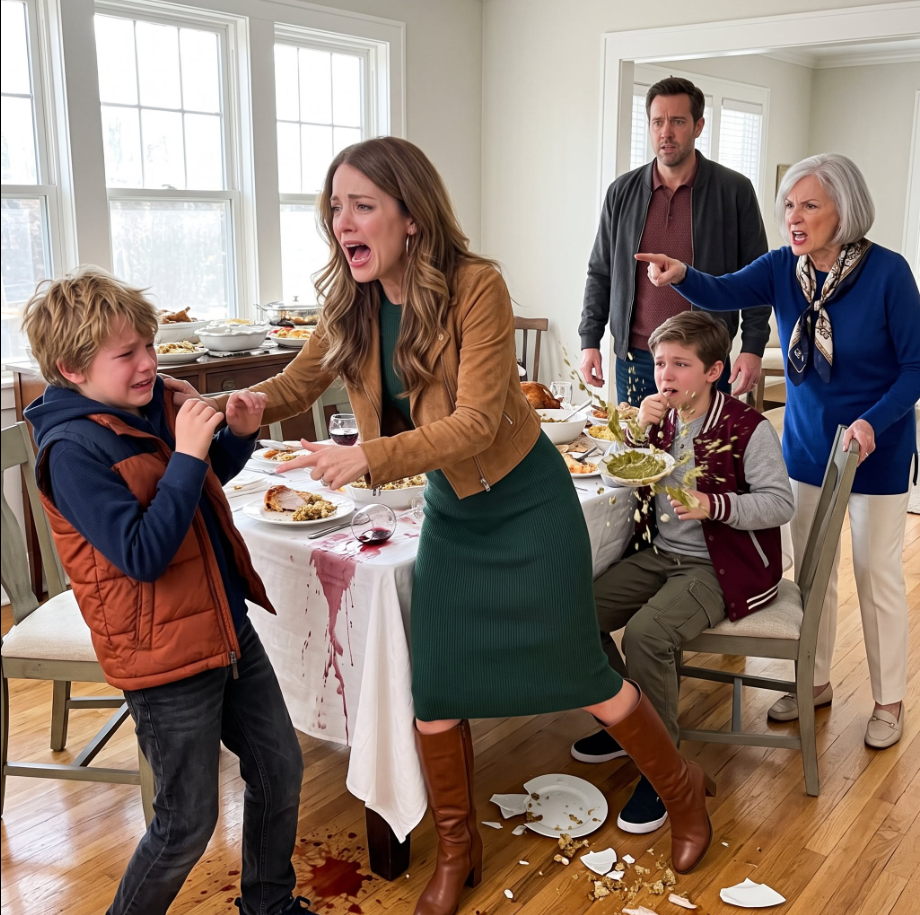 At Thanksgiving dinner, my son said his steak smelled strange and refused to eat it. My mother snapped at him for being picky, but when my nephew reached over to take it for himself, my wife’s face went pale, and she screamed, “No! Don’t eat that!”