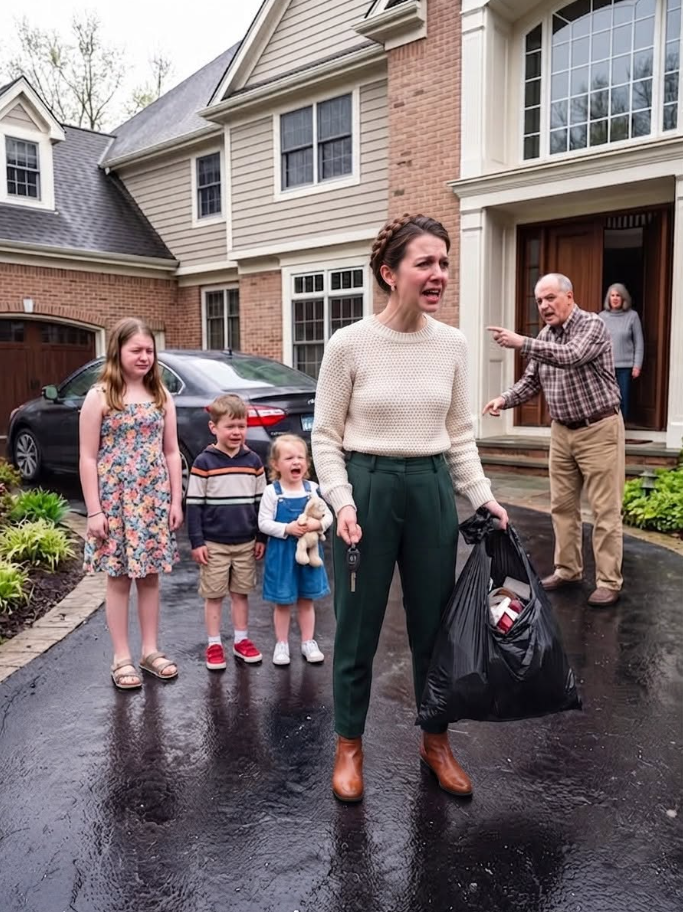 a.My Husband Chose His Mistress Over Our Family, So I Took Our Three Children to My Parents for Shelter—But My Father Looked at Us, Slowly Closed the Door, My Brother Refused to Help, My Sister Called Me "Impulsive"... So I Picked Up a Garbage Bag and Whispered Three Words That Changed Everything