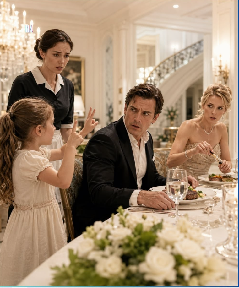 The Maid’s Deaf Little Girl Signed One Warning to the Billionaire and Exposed What His Fiancée Was Putting in His Dinner