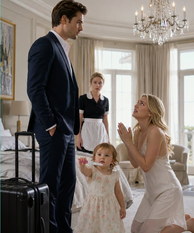 She Begged the Billionaire Not to Leave Because She Was Pregnant, but the Maid’s Toddler Held Up the Test That Destroyed Her Lie