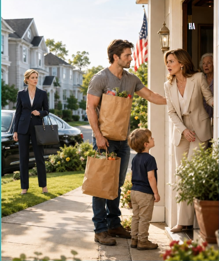The Single Dad Brought Groceries to His Elderly Neighbor Every Morning Until the CEO Who Destroyed His Career Opened the Door