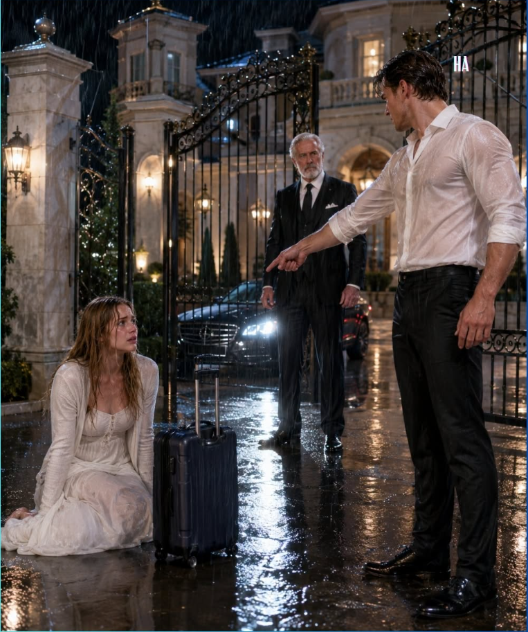 He Threw His Wife Out in the Rain, Then the Billionaire at the Gate Called Her His Daughter