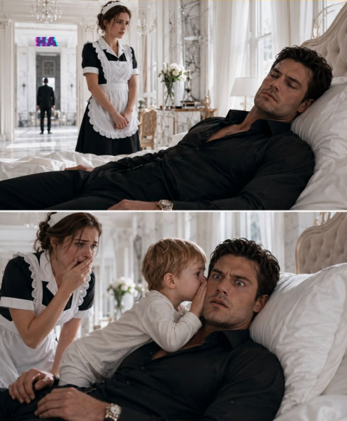 The Mafia Boss Pretended to Sleep Because He Trusted No One... Then a Maid’s Toddler Curled Up on His Chest and Whispered the Name of the Man Destroying Him