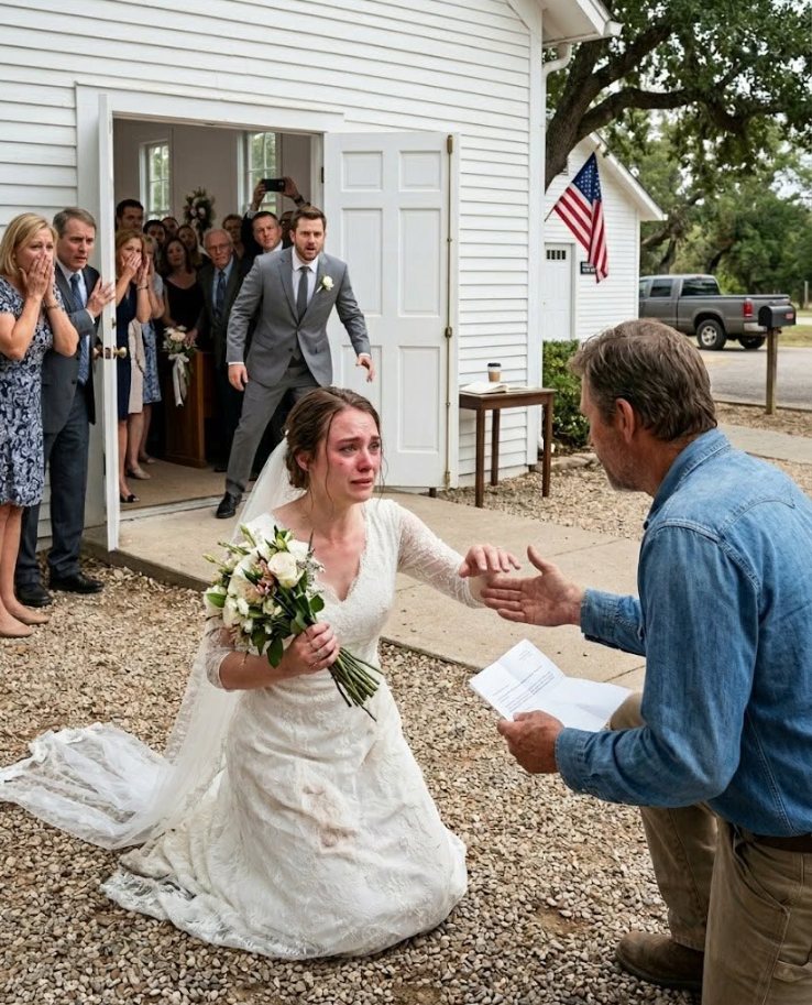 He humiliated her in front of 200 guests, shouting at the altar that she was “barren,” but hours later a widowed rancher with 7 kids showed up with a proposal so unexpected that everything changed forever...