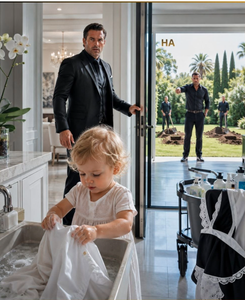 The Mafia Boss Came Home Early Expecting an Empty House, but the Maid’s Toddler Was Washing His Shirt—and the Man He Called Brother Was Already Choosing Their Graves