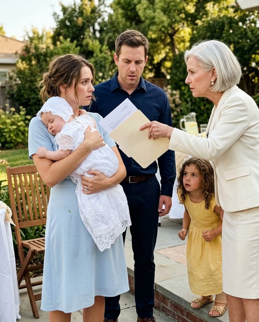 My mother-in-law waited until the christening photos to hand me a paternity statement saying my baby had no place in Nolan's family. "Sign it, or stand outside with the other mistakes," she said. I did not argue. Then my 8-year-old stepdaughter opened Grandpa's DNA envelope and whispered, "Daddy isn't Grandpa's son because Grandma cheated." Judith went pale.
