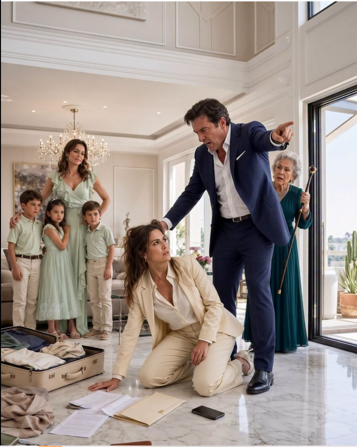 MY HUSBAND MOVED HIS MISTRESS AND HER THREE CHILDREN INTO THE PENTHOUSE I PAID FOR—BUT THE BLUE FOLDER UNDER MY ARM COULD DESTROY HIS ENTIRE FAMILY