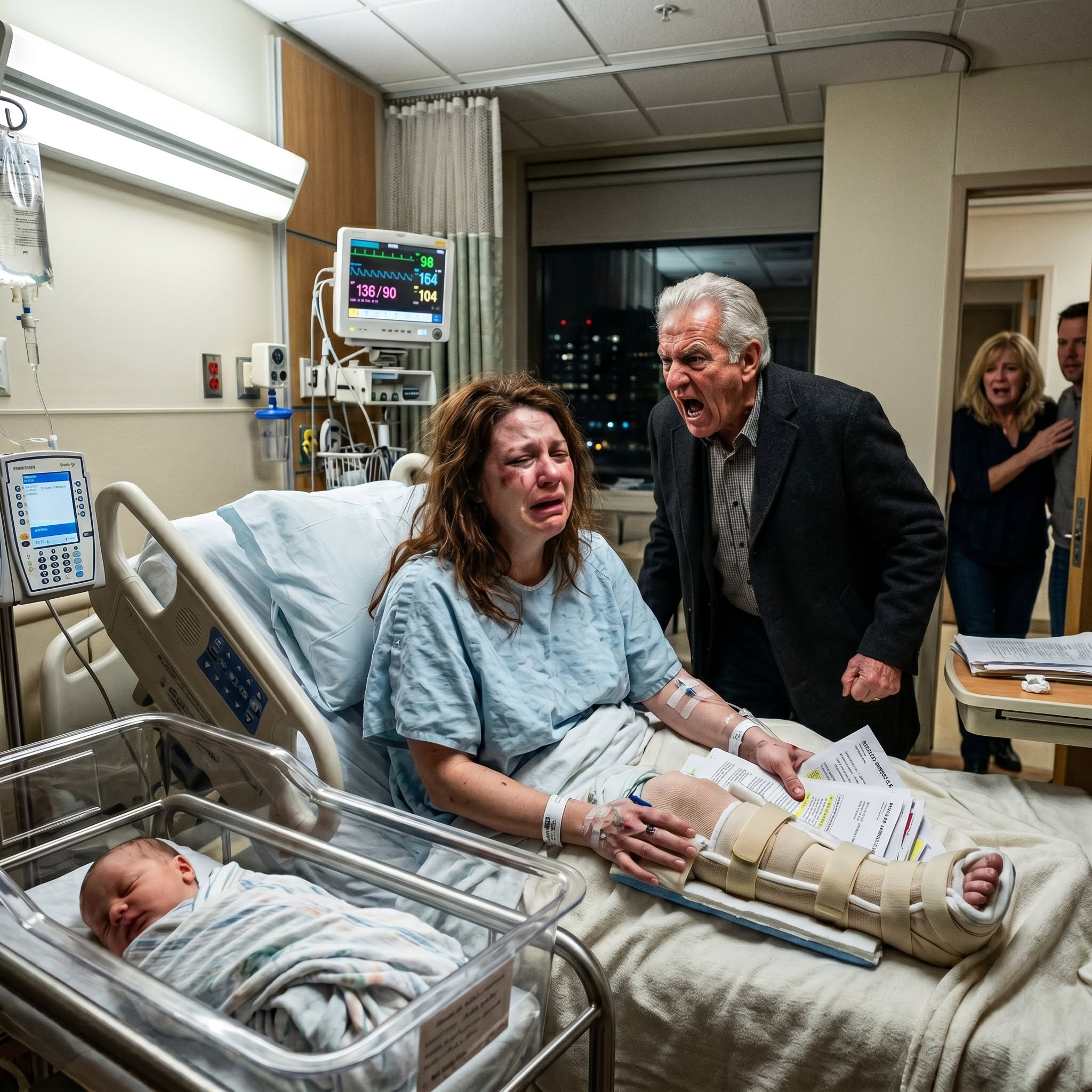 After my car accident, my mom refused to take care of my 6-week-old baby because “your sister never has emergencies.” She chose her Caribbean cruise over me—so I stopped sending $4,500/month… and hours later, my grandpa walked in and said something that changed everything.