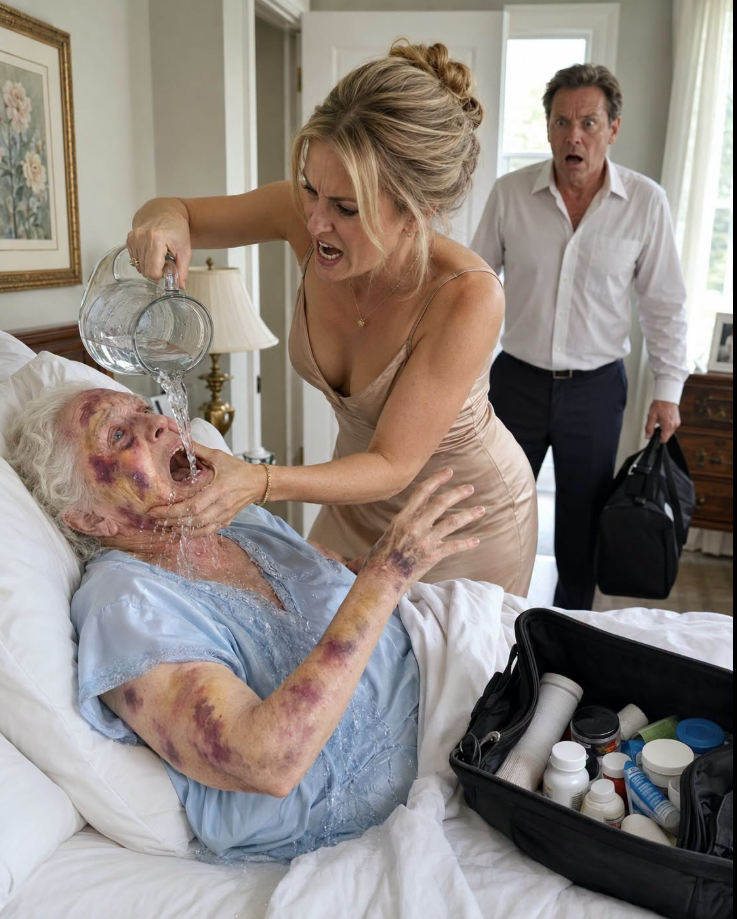 I Came Home Early from Work and Found My Wife Pouring Ice-Cold Water on My Sick Mother While Shouting, “Even Your Suffering Is a Burden.”