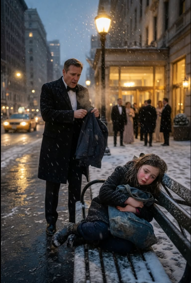 “It Wasn't My Fault…” She Sobbed Shivered in Snow, Until a Quiet Millionaire Saw Her and Stepped In…