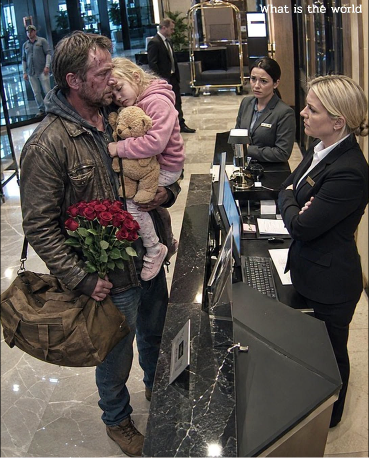 A widowed father carrying his sleeping daughter was turned away from the very hotel he owned because no one recognized him. By the time the staff discovered who he really was, the damage had already been done, and nothing they said could undo it.