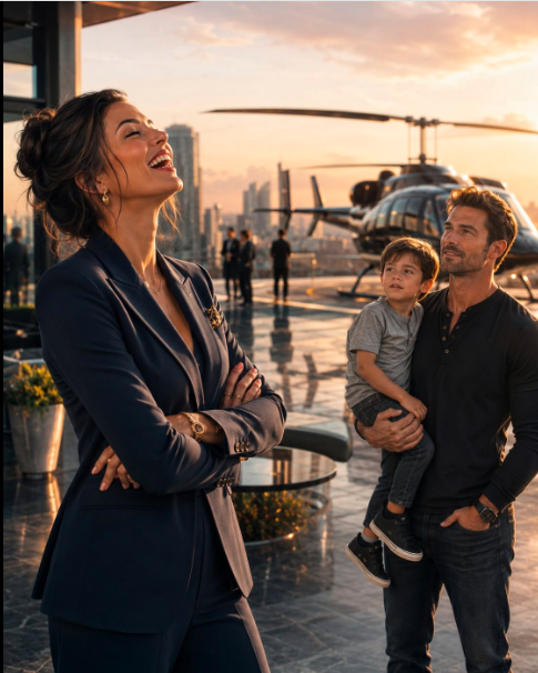 The Female CEO Laughed at the Single Dad’s Tiny Hangar… Until Private Jets Filled the Runway