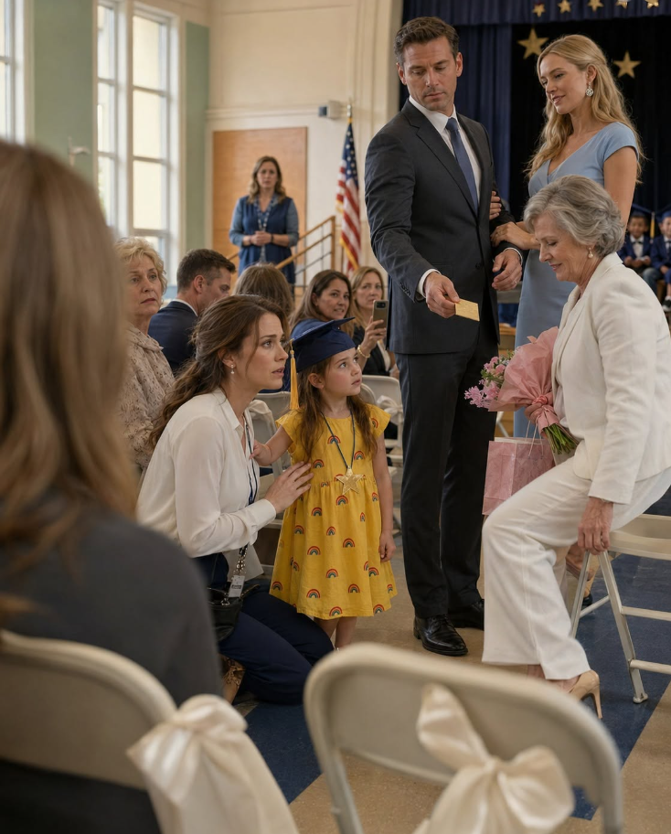 My husband used my mother’s empty chair to teach our six-year-old daughter she ranked last. Zoe stood beneath a paper arch of silver stars,