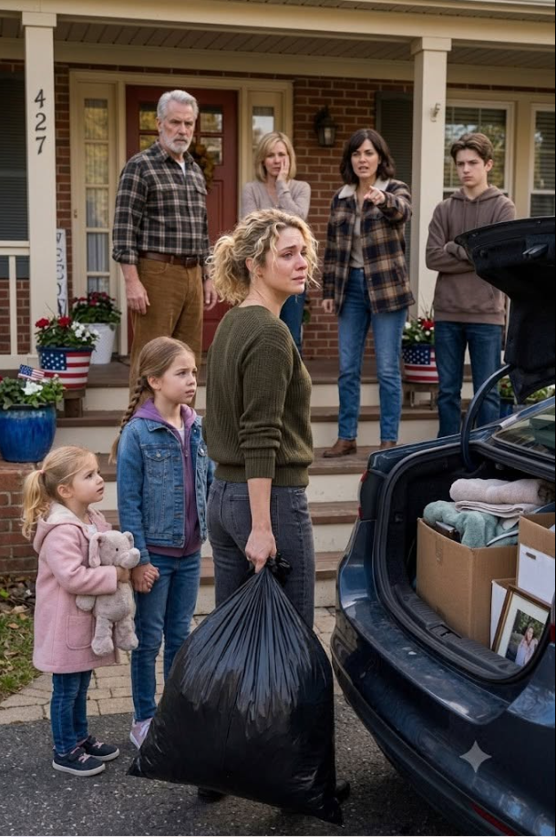 My Husband Cheated. I Packed My Kids And Drove To My Parents' House. My Father Opened The Door, Looked At My Three Children Standing Behind Me, And Slowly Closed It. My Brother Said, "No Space." My Sister Called Me, "Impulsive." I Picked Up That Garbage Bag, Walked Back To My Car, And I Whispered Three Words...