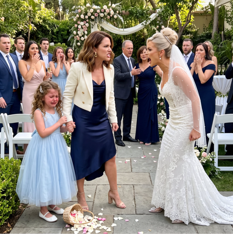 My sister screamed at my daughter and slapped her across the face for “ruining” her wedding photos, leaving my little girl sobbing in front of everyone. Then my parents told me to apologize for her. I held my daughter’s hand, said “absolutely not,” and walked out. Three days later, my sister’s perfect life started collapsing.