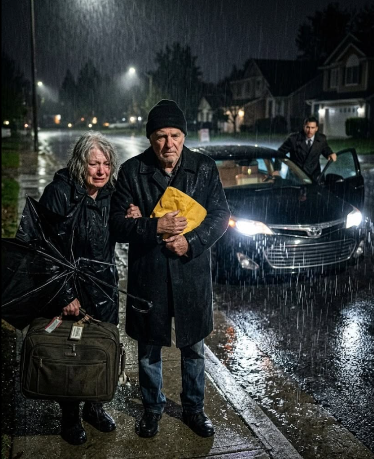 THEY PUSHED THEIR ELDERLY PARENTS INTO THE RAIN… NEVER GUESSING THE OLD MAN THEY DISMISSED WAS CARRYING THE ONE ENVELOPE THAT COULD ERASE EVERYTHING