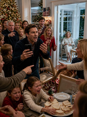 “Mom, there are eighteen people in my house—and only twelve sandwiches!” my son screamed at 6:03 Christmas evening. Behind him,