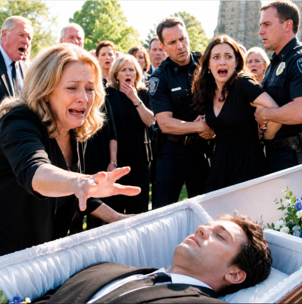I arrived as they lowered my only son toward the grave. “Don’t bury my boy before I see him!” I screamed, shoving through the mourners
