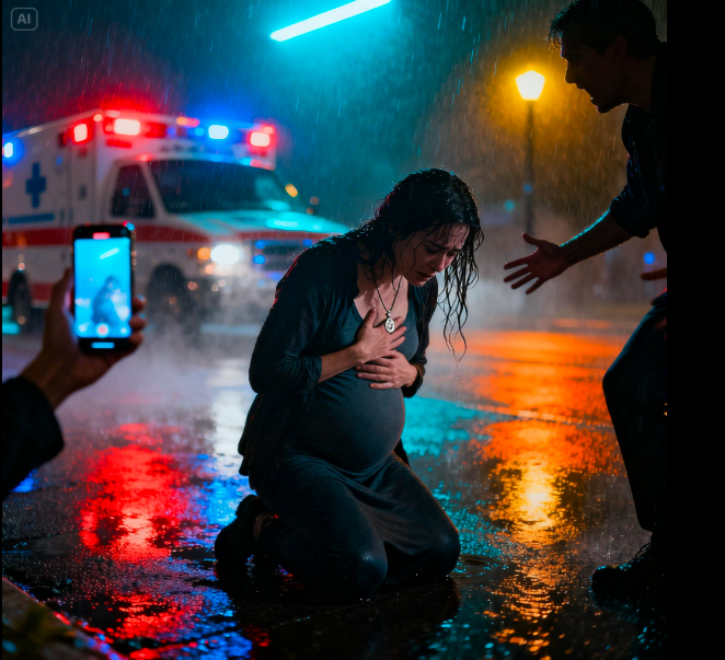 Without knowing his pregnant wife was the only daughter of a billionaire, he threw her out into the street on a rainy night.