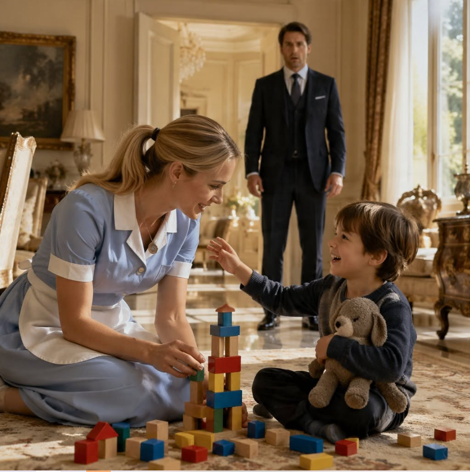 I ONLY COVERED MY SISTER'S MAID SHIFT FOR A DAY - UNTIL THE CEO'S LITTLE BOY WHISPERED THE WORD THAT STOPPED HIS FATHER COLD
