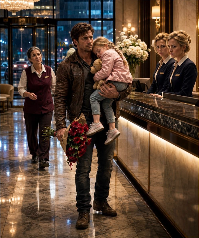 He carried his sleeping daughter into the hotel he owned... and the women at the front desk decided his worn jacket mattered more than her empty bed