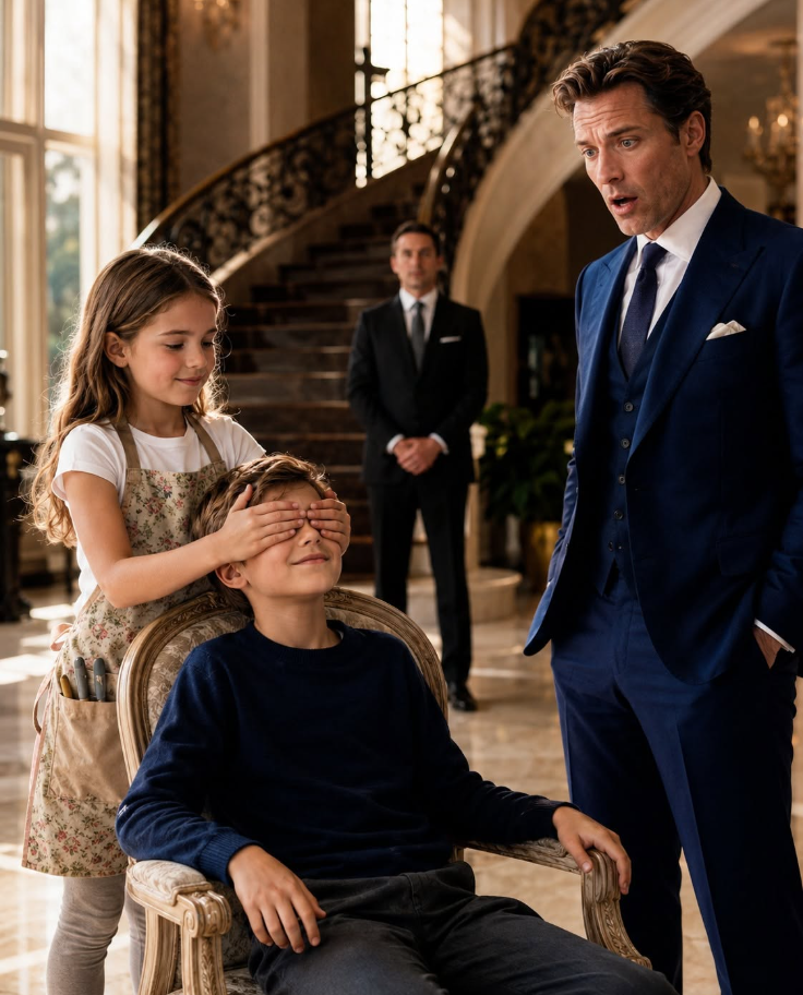 A Poor Girl Said She Could Help the Millionaire’s Blind Son… He Laughed at First...