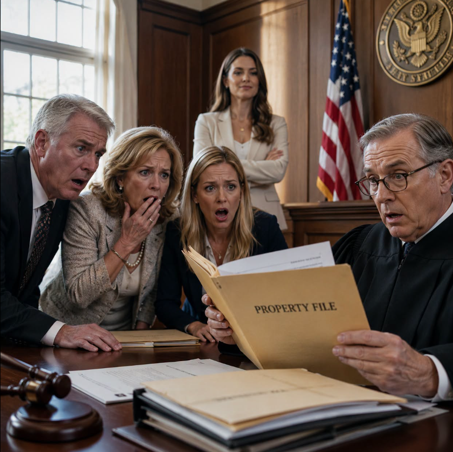 My sister wanted the house I sacrificed years to buy, and my parents helped her fight me for it. They laughed outside the courtroom like the decision was already made. I let them enjoy that confidence. Then the judge opened my property file—and their faces turned pale...