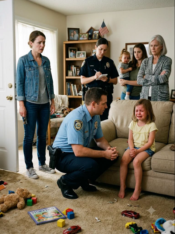 dl.My mom and sister called the cops on my 5-year-old daughter. I came back from a work trip a day early and found her sobbing in front of two officers. She was terrified, thinking the strange men were going to take her away. I didn’t scream. I acted. A week later, they were the ones screaming...