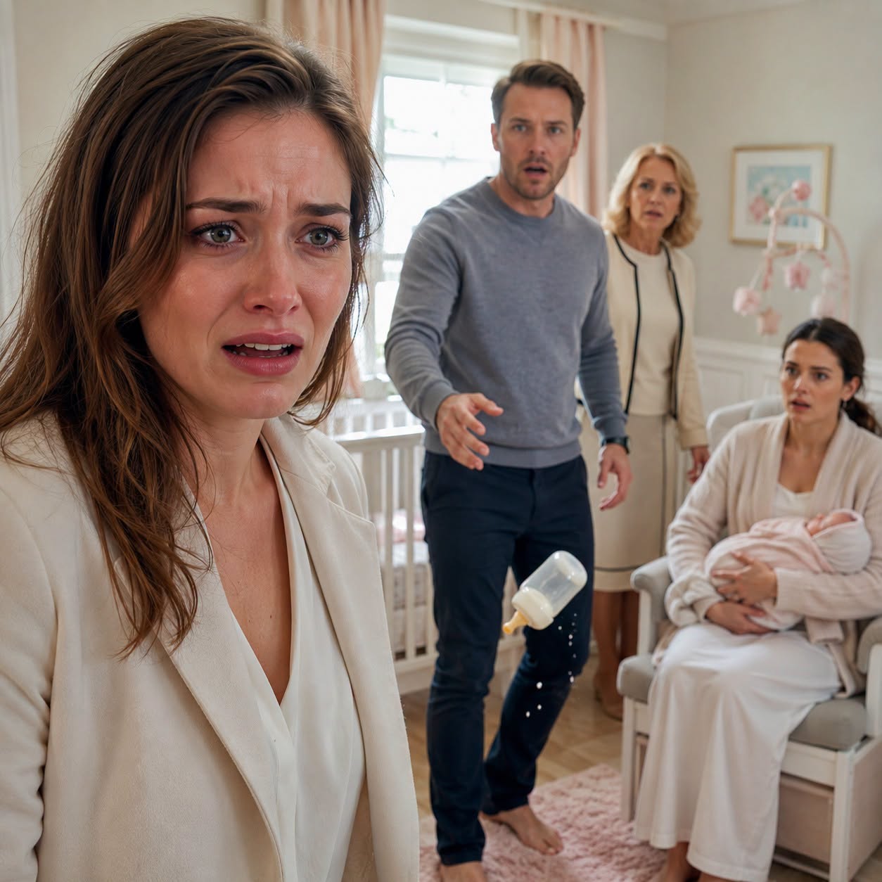 Five years after I buried my husband, I visited a colleague and stepped into a bright nursery—only to see Daniel Mercer standing there alive. The man I had mourned was holding a baby bottle