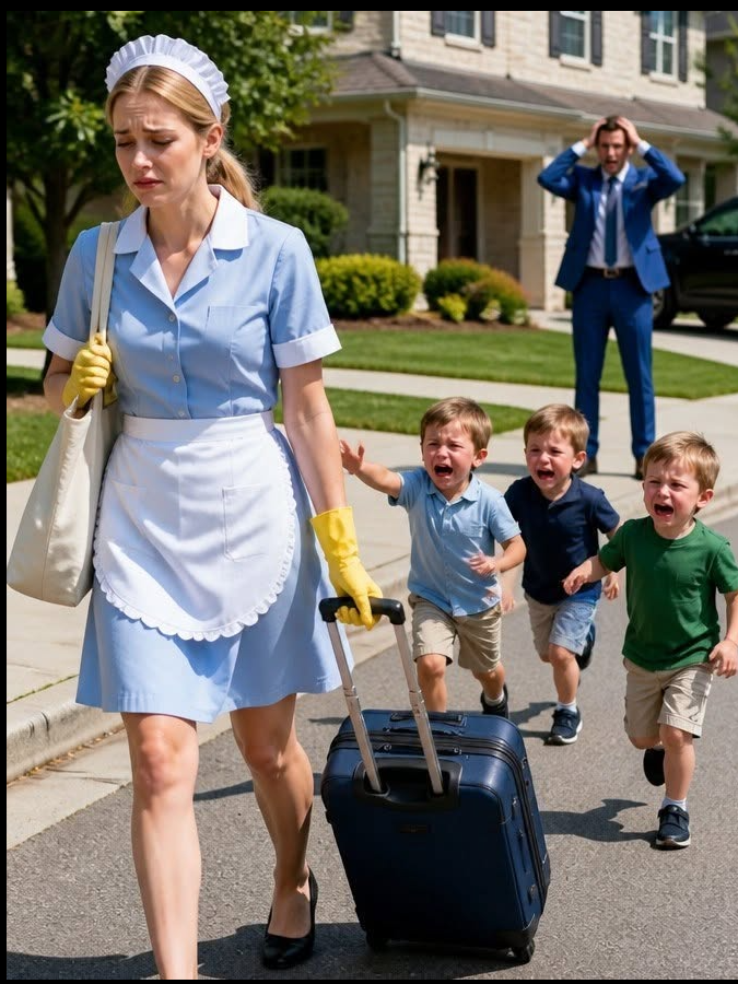 1.The Billionaire Branded Her a Thief and Threw Her Out Without a Second Thought… Never Realizing She Was the Only Person Standing Between His Children and Disaster. What Happened Minutes Later in the Street Left Him Frozen in Terror—and Changed Everything Forever.