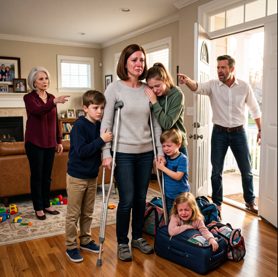 They thought leaving a paralyzed mother with four kids on the streets would destroy me. My husband and his mother threw me out like trash seven years ago, but they didn't realize I was keeping a secret that could ruin them. Now, I can finally walk, and I'm coming to collect my debt.