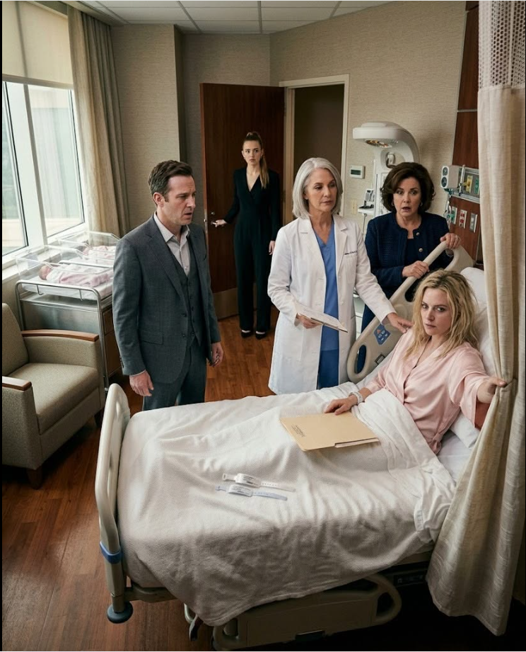 My husband stood in my hospital room with his mistress on his arm, watched the monitor go flat, and whispered, "It’s finally ours." He thought I had died giving birth to his heir.
