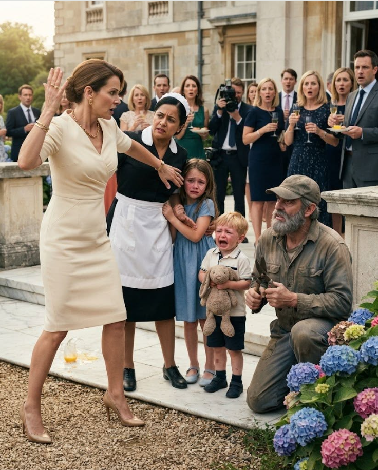 Billionaire Evan Whitaker came home disguised as a gardener—and watched his fiancée raise her hand toward his seven-year-old daughter at a charity brunch.