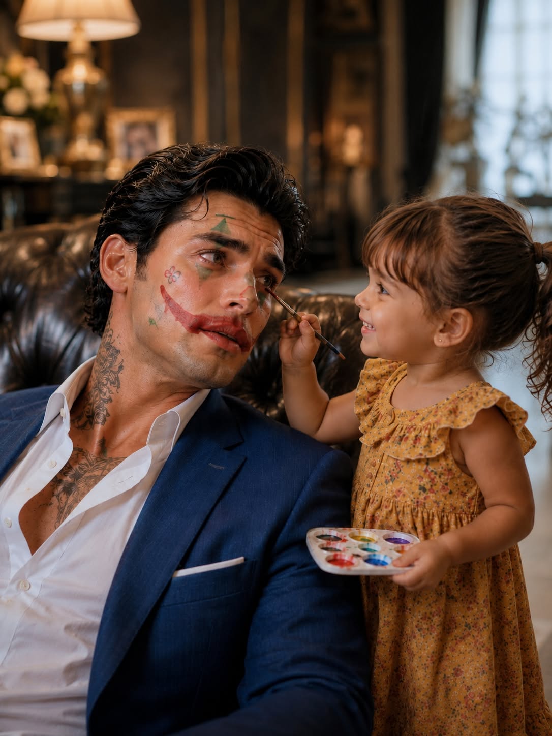 The Mafia Boss Fell Asleep in His Own Fortress—Then the Maid’s Toddler Painted His Face and Exposed the Betrayal Inside His House